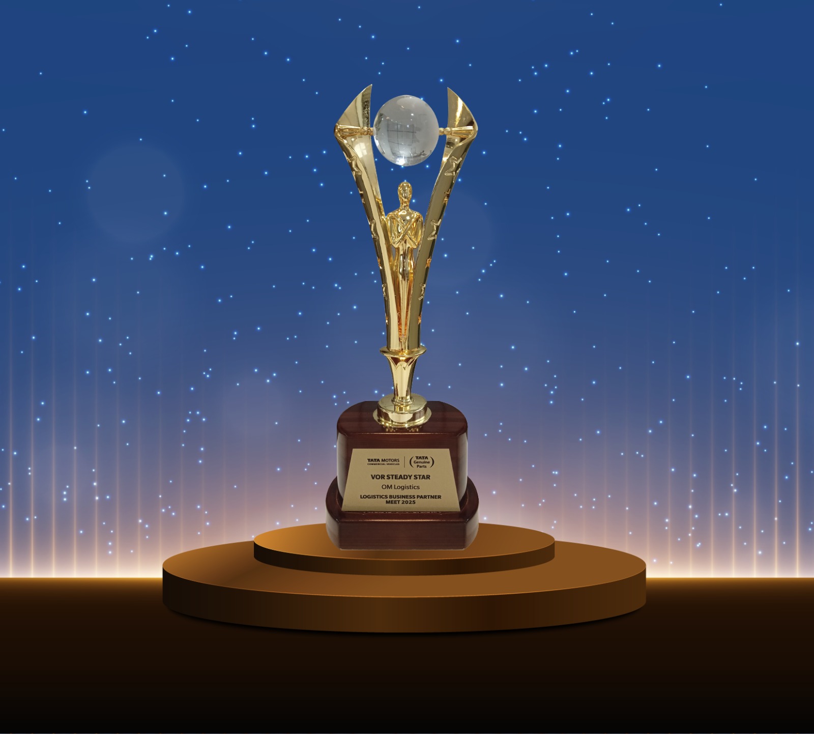 VOR Steady Star award at the Logistics Business Partner Meet-2025 hosted by Tata Motors Commercial Vehicles icon